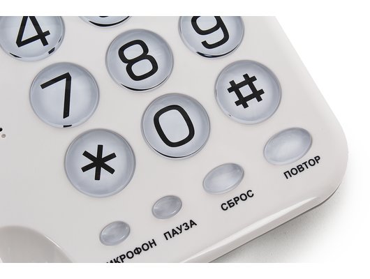 Проводной телефон TeXet TX-262 светло-серый