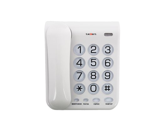 Проводной телефон TeXet TX-262 светло-серый