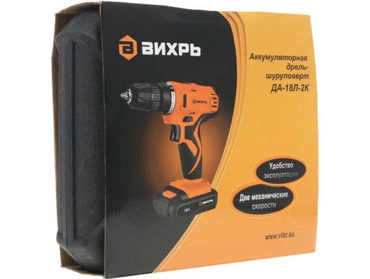 Дрель-шуруповерт Вихрь ДА-18Л-2К