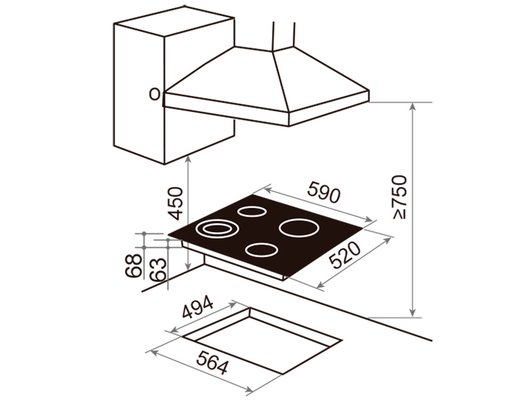 Варочная панель HAIER HHX-C64DVB