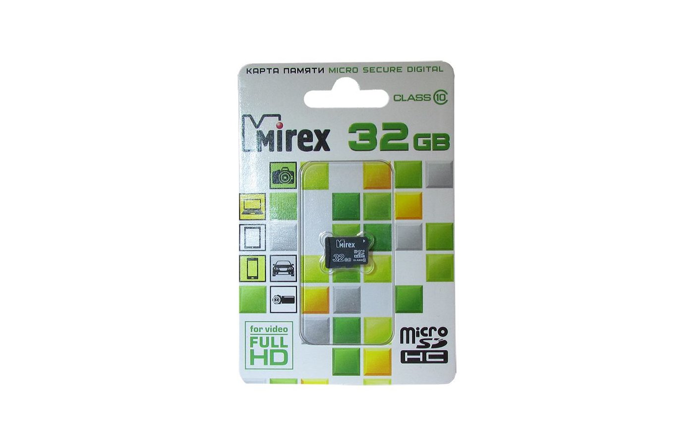 Карта памяти Mirex microSDHC 32Gb Class 10 (13612-MC10SD32) - купить в  интернет-магазине RBT.ru. Цены, отзывы, характеристики и доставка в  Челябинске