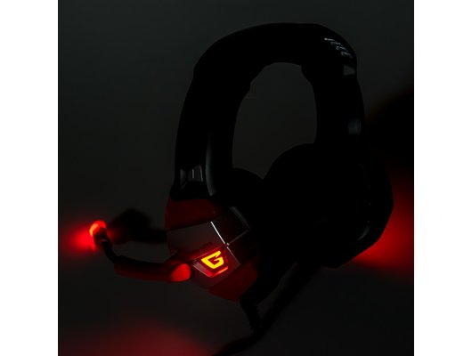 Игровые наушники проводные Dialog HGK-37L Gan-Kata черно-красная