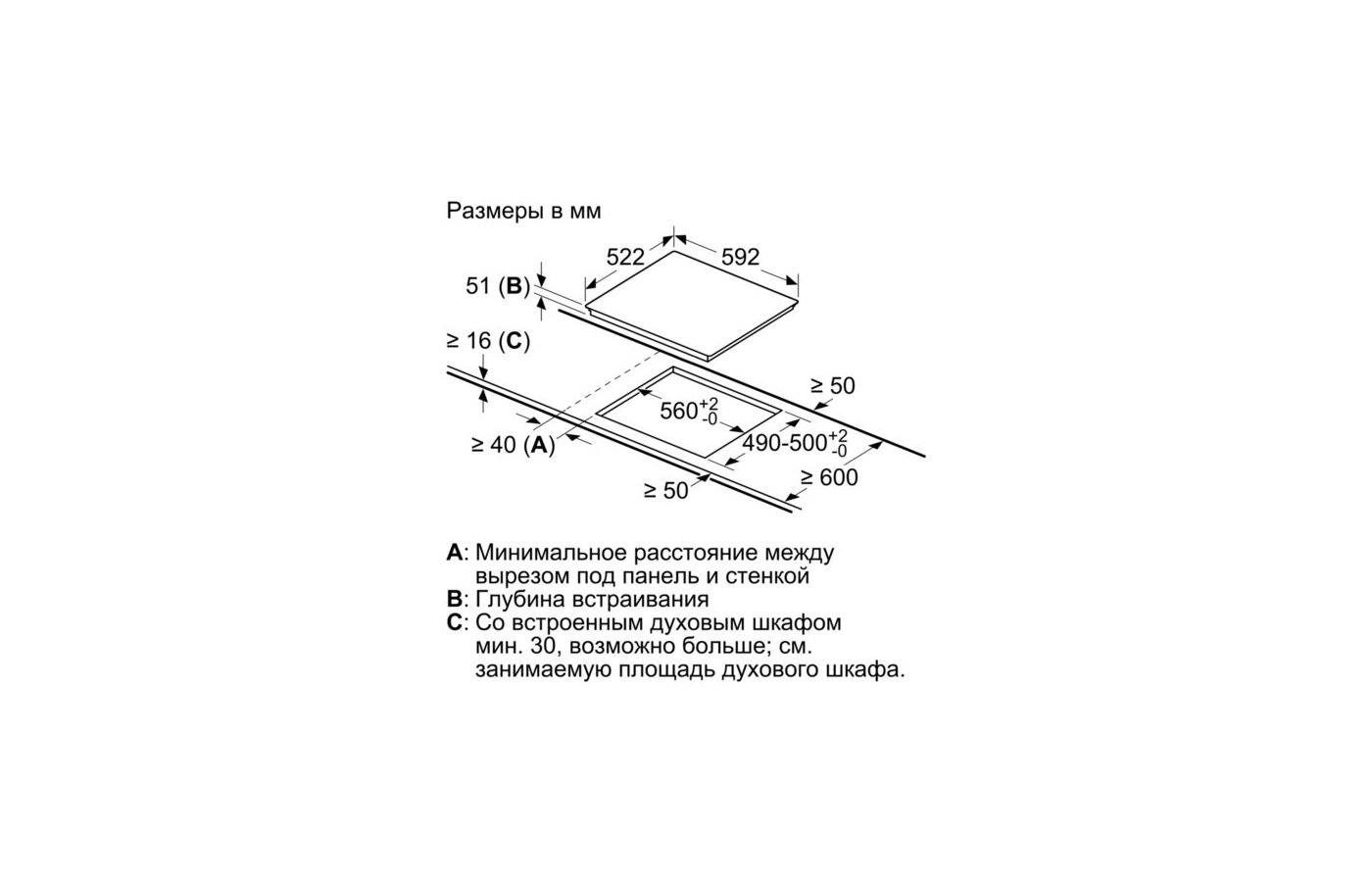 Bosch pug64kaa5e схема встраивания