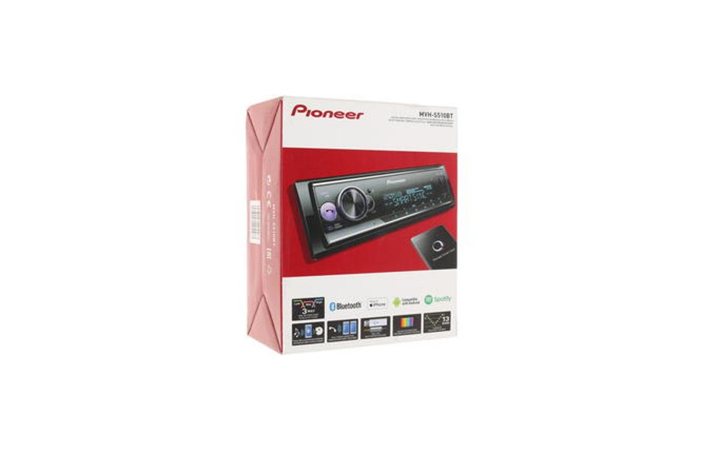 Pioneer характеристики. Pioneer MVH s510. MVH-s510bt. Автомагнитола Пионер s510вт. MVH 510bt.