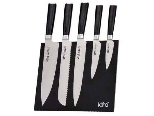 Набор ножей LARA LR05-58 6пр на магнитной подставке