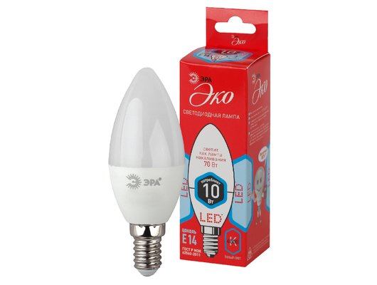 Лампочки LED E14 ЭРА LED B35-10W-840-E14
