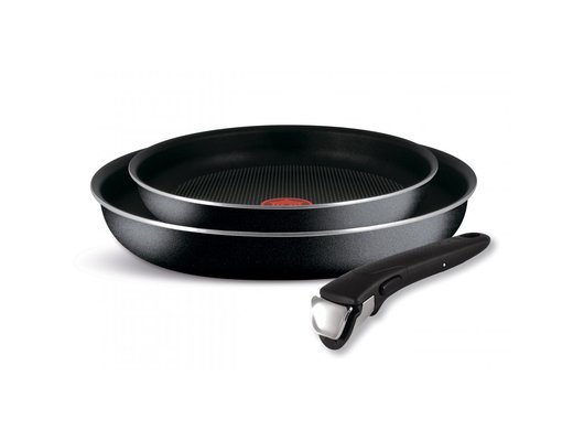Набор посуды TEFAL 4181820 INGENIO BLACK сковороды 24/28/ съемн. ручка