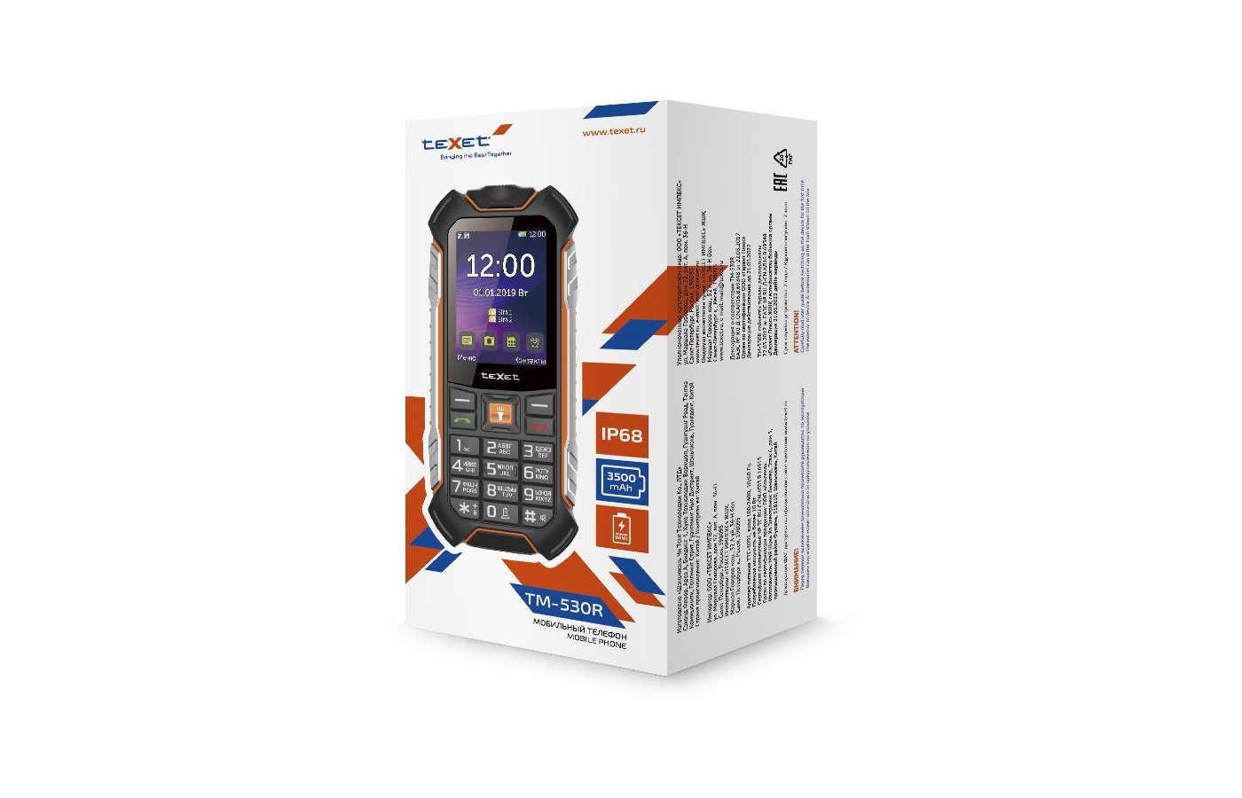 Телефон texet tm 530r