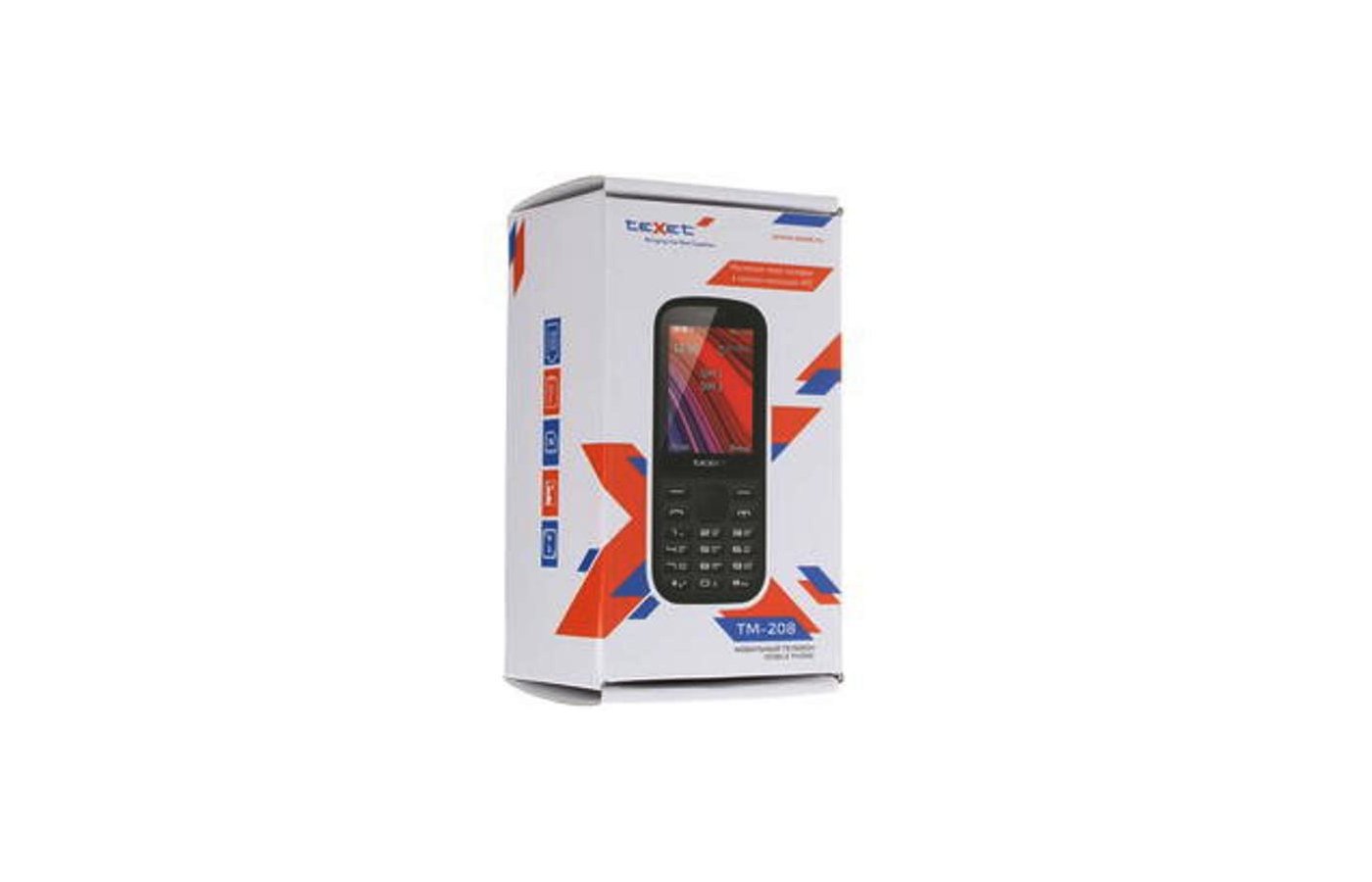 Мобильный телефон TeXet TM-208 black/red - купить в интернет-магазине  RBT.ru. Цены, отзывы, характеристики и доставка в Челябинске