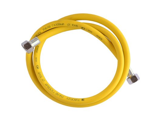 Шланг для газовой плиты Шланг газовый ал.опрес.1.0 м г/г (евро слот)