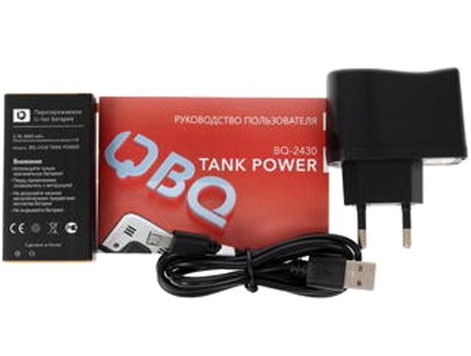 Мобильный телефон BQ 2430 Tank Power Green+Silver