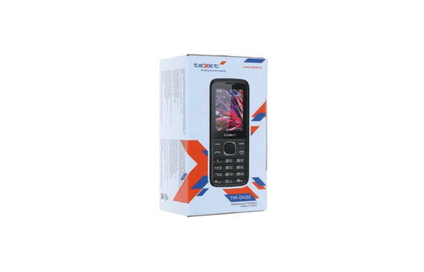 Мобильный телефон TeXet TM-D430 black - купить в интернет-магазине RBT.ru.  Цены, отзывы, характеристики и доставка в Челябинске