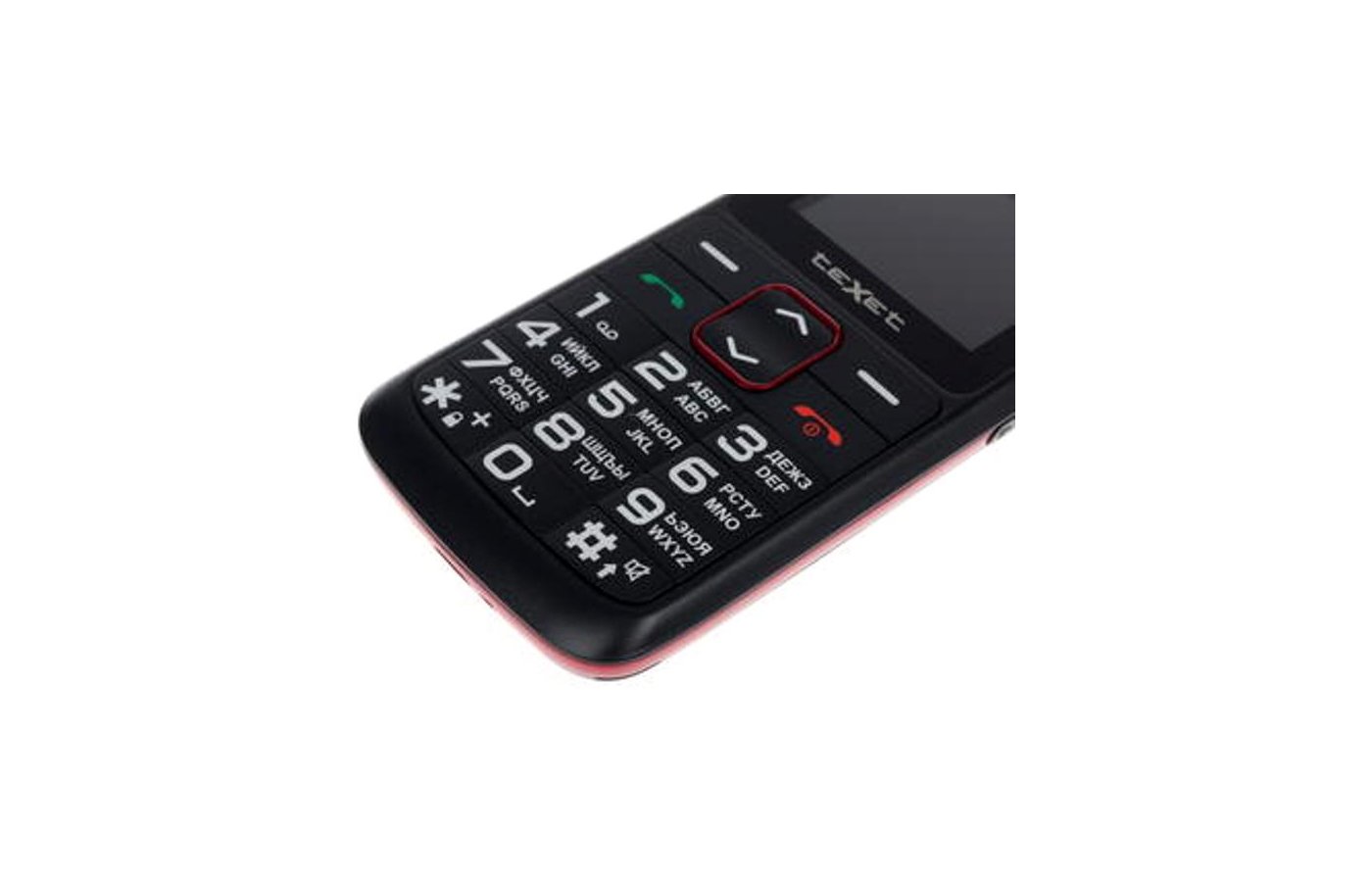 Мобильный телефон texet tm b226 black red