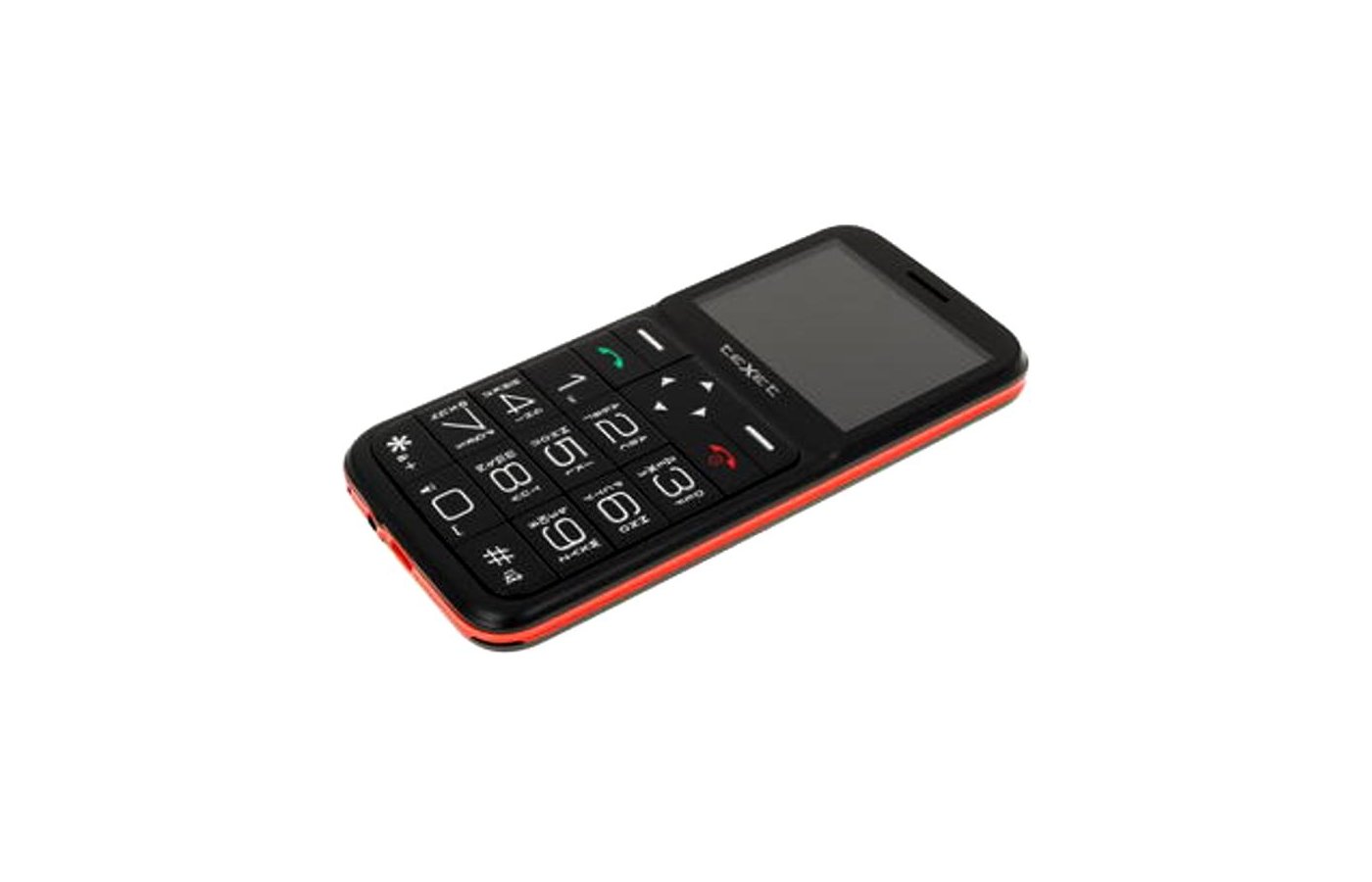 Мобильный телефон texet tm b226 black red