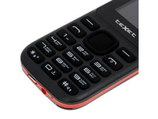 Мобильный телефон TeXet TM-130 black/red