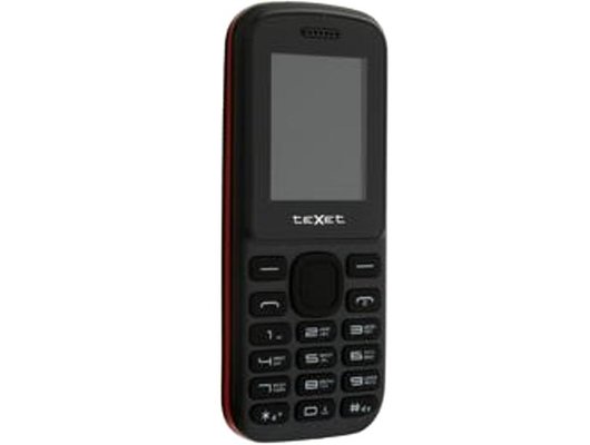 Мобильный телефон TeXet TM-130 black/red