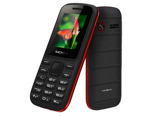Мобильный телефон TeXet TM-130 black/red