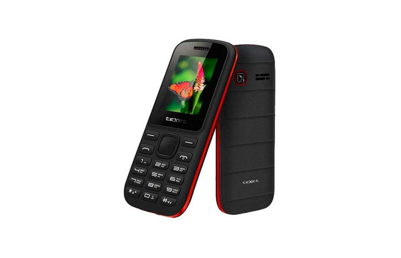 Мобильный телефон TeXet TM-130 black/red - купить в интернет-магазине  RBT.ru. Цены, отзывы, характеристики и доставка в Челябинске