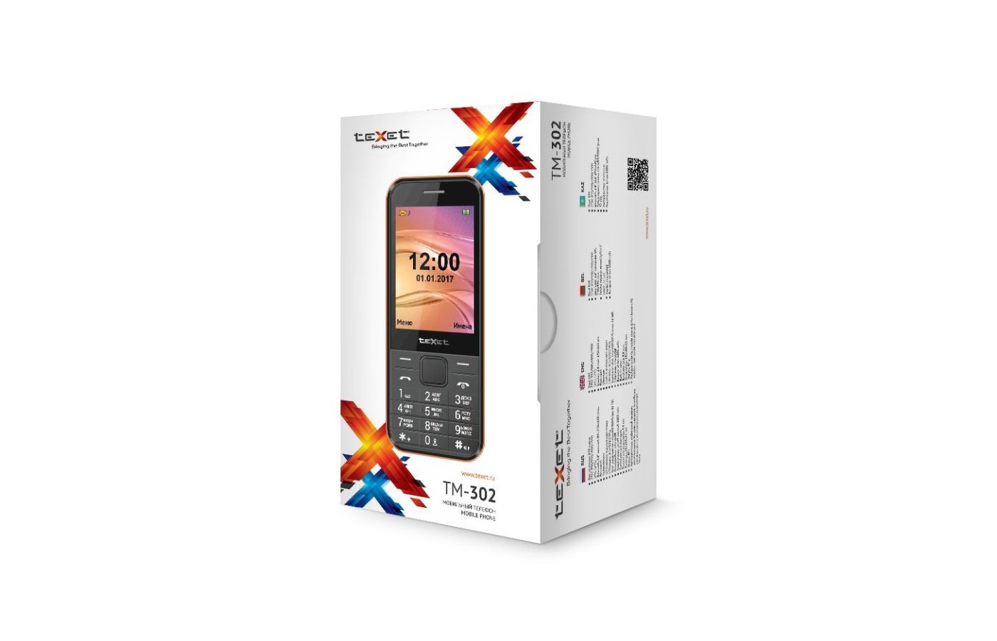 Мобильный телефон TeXet TM-302 black/orange - купить в интернет-магазине  RBT.ru. Цены, отзывы, характеристики и доставка в Челябинске