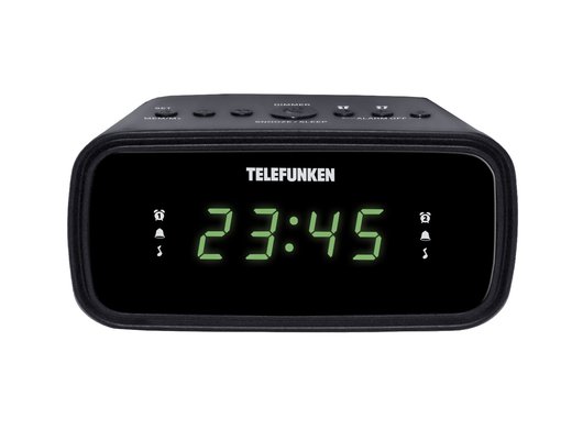 Настольные часы TELEFUNKEN TF-1588(черный c зеленым)