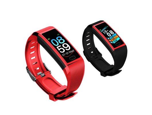 Фитнес-браслет Smarterra FitMaster 5 Красный +Черный ремешок /SMFT-05RBL/