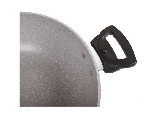 Сотейник KUKMARA смс308а со стек.крышкой АП(светлый мрамор)