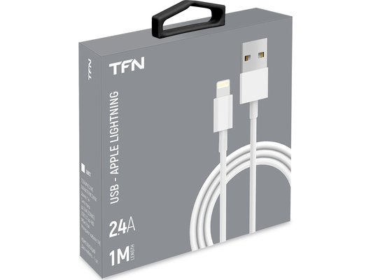 Кабель TFN 8pin 2A 1.0m TPE white (TFN-CLIGUSB1MTPWH)
