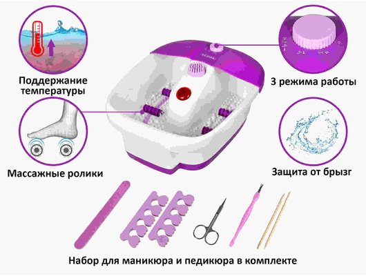 Массажная ванночка для ног PLANTA MFS-200V