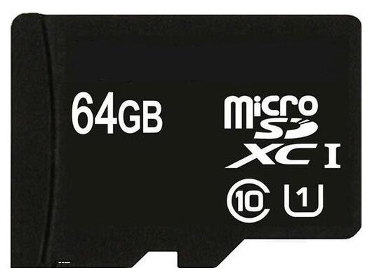 Карта памяти QUMO MicroSDXC 64GB Class 10 UHS I+адаптер (QM64GMICSDXC10U1)