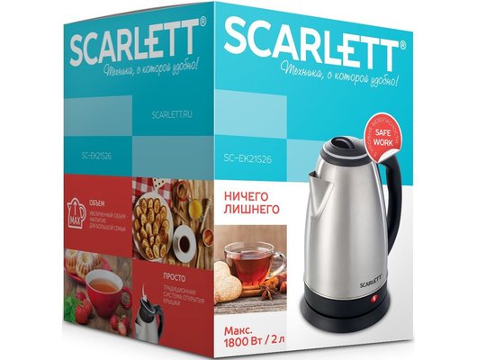Чайник электрический Scarlett SC-EK21S26