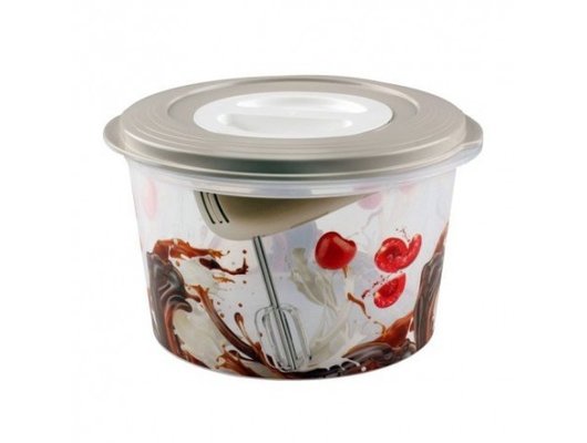 Контейнеры для продуктов БЫТПЛАСТ емкость для миксера с декором 2.0л с12660