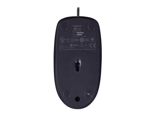 Мышь проводная Logitech B100 Black