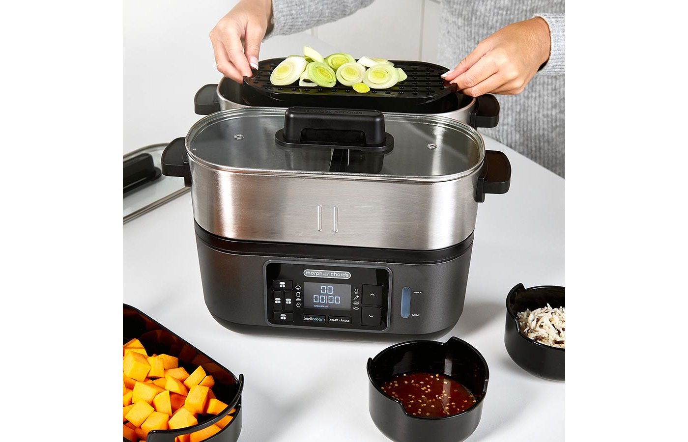 Пароварка morphy richards intellisteam