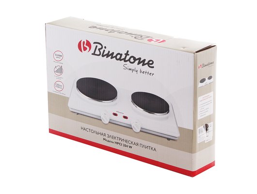 Плитка электрическая BINATONE HPCI 204 W