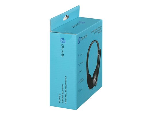 Наушники с микрофоном проводные Oklick HS-M150