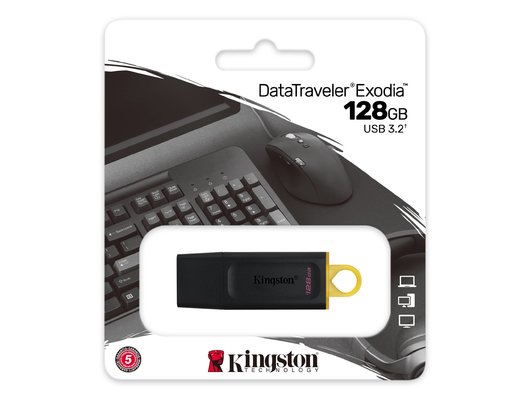 USB Флеш Kingston 128GB USB 3.2 DataTraveler Exodia DTX/128GB