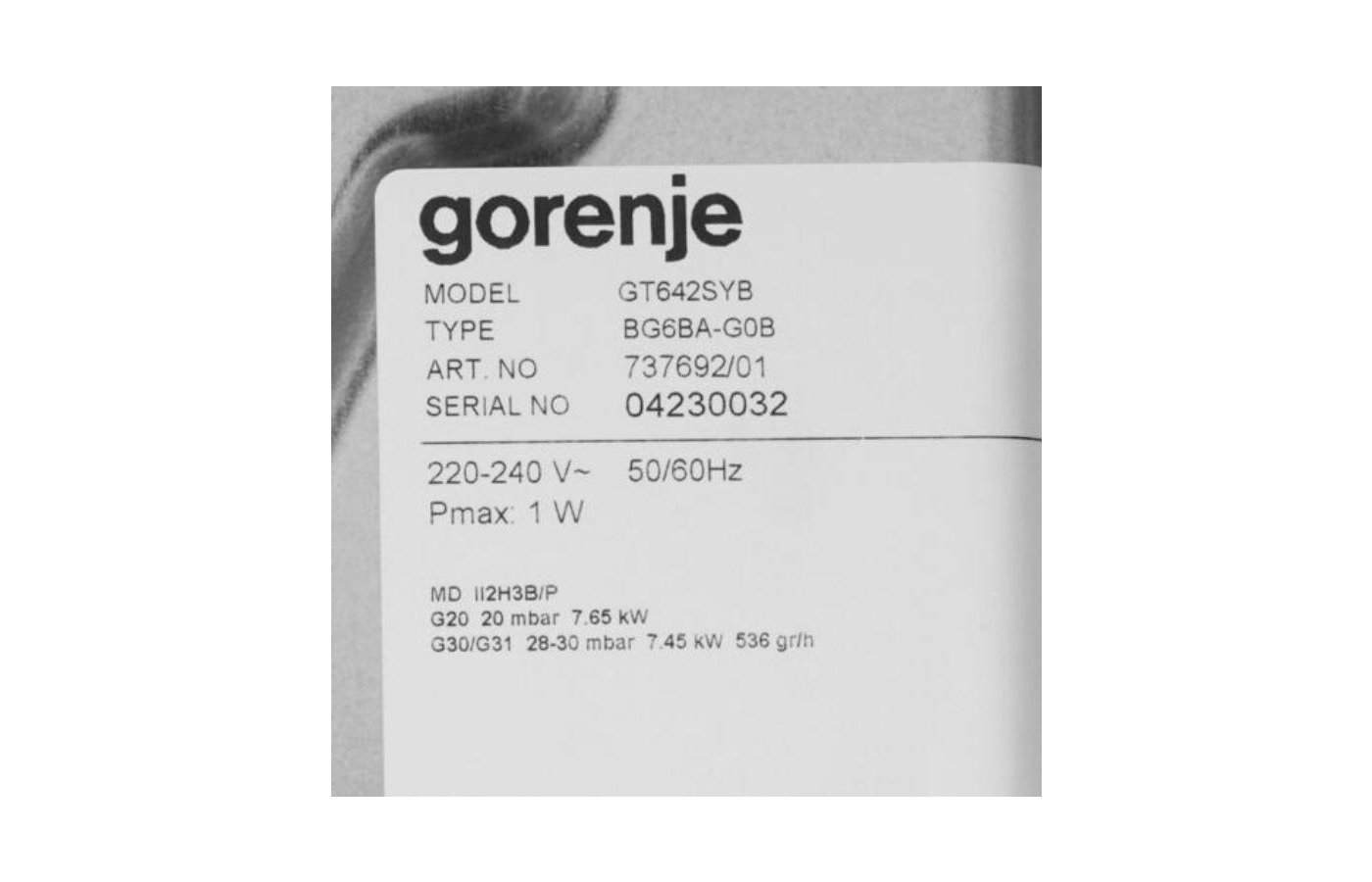 Gorenje gt642syb