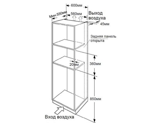 Встраиваемая микроволновая печь HAIER HMX-BTG259X