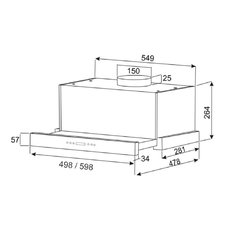 Вытяжка встраиваемая в шкаф 60 см exiteq ex 1146 white e10118