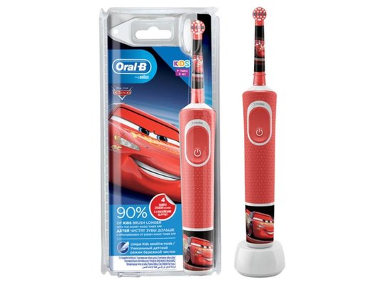 Зубная щетка электрическая для детей ORAL-B Vitality Kids D100.413.2K Cars (EB10S)