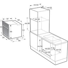 Духовой шкаф встраиваемый gorenje bosb6737e03x