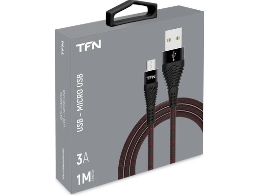 Кабель TFN microUSB forza 1.0m black (TFN-CFZMICUSB1MBK)