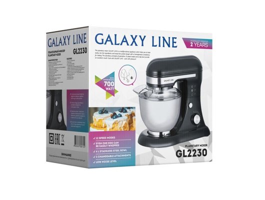 Кухонная машина Galaxy LINE GL-2230 черный