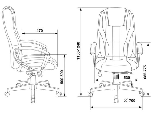Кресло Zombie 9 Black/Red