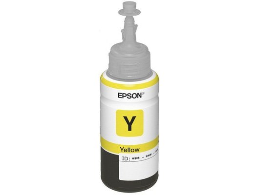 Картридж струйный Epson C13T66444A желтые чернила для L100/110