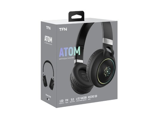 Наушники накладные TFN ATOM BLACK