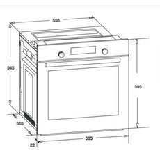 Электрический духовой шкаф simfer b6em58035 серебристый