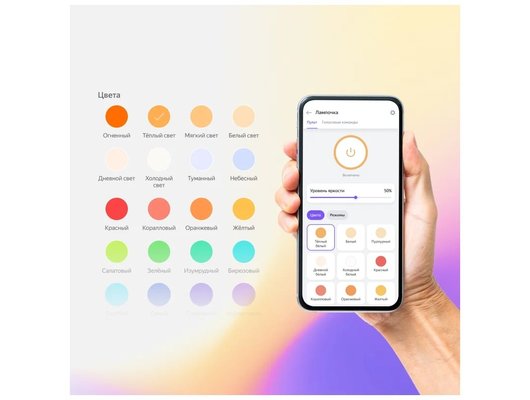 Умная лампа ЯНДЕКС УМНАЯ ЛАМПОЧКА E14
