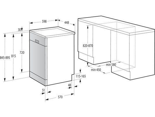 Посудомоечная машина GORENJE GS541D10X