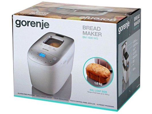 Хлебопечка GORENJE BM1600WG